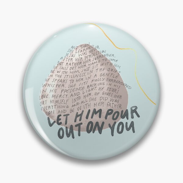 Item preview, Let Him Pour Out on You | Christian Inspirational Faith | Illustration Calligraphy designed and sold by seaniemendoza.