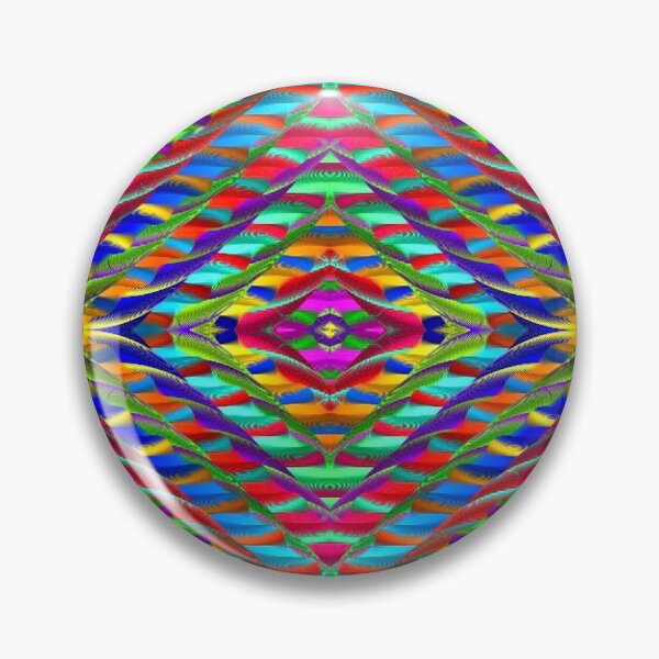 Item preview, Rainbow 3D Geometric Psychedelic Pattern designed and sold by RiaBubble.