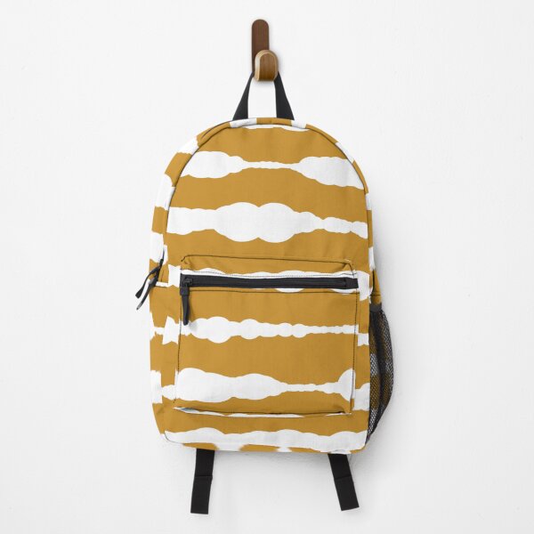 Item preview, Macramé Stripes Minimalist Pattern in White and Mustard Gold designed and sold by kierkegaard.