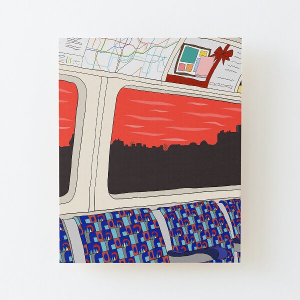 View from London Jubilee Line Wood Mounted Print