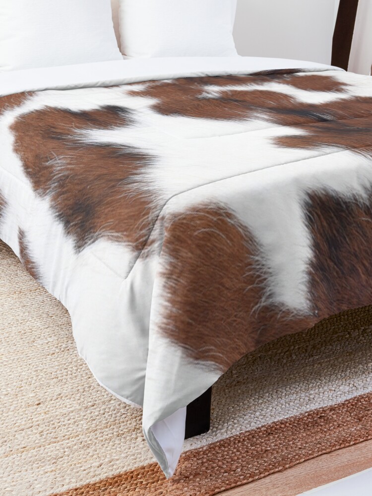 Alternate view of Brown Spotted Cowhide Comforter