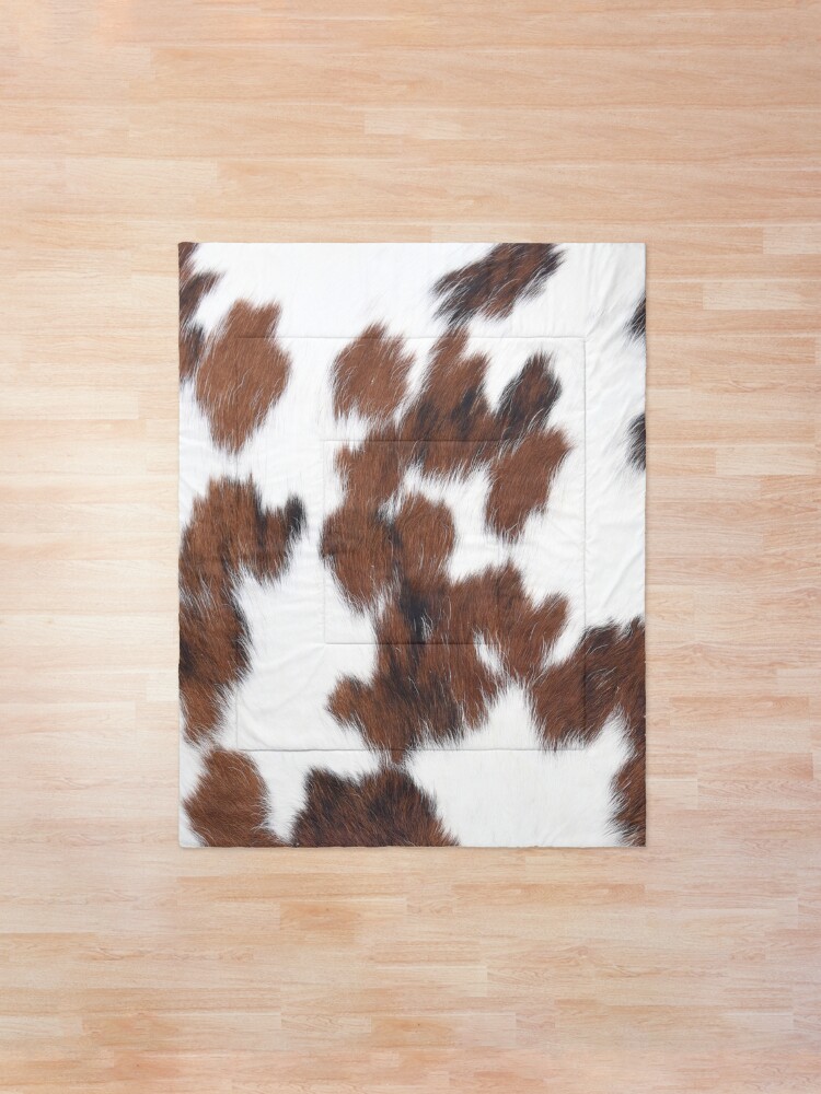Alternate view of Brown Spotted Cowhide Comforter
