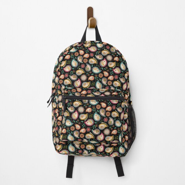 Hedgehog Paisley_Party Colors Backpack