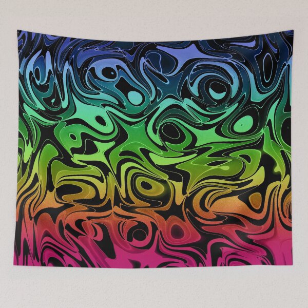 Item preview, Rainbow Jungle | Abstract Liquism Art designed and sold by Dator-Abstracts.