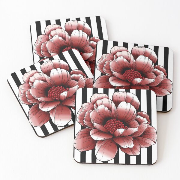 Item preview, LINE FLOWER RED designed and sold by MAYRA PEREZ.