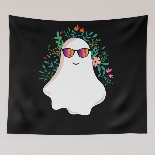 Item preview, Ghost with flowers floral soul halloween :cool ghost summer designed and sold by ELmezz.