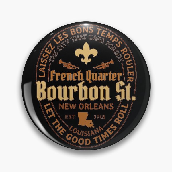 Item preview, French Quarter Bourbon Street New Orleans Laissez Les Bons Temps Rouler Souvenir Gift designed and sold by miworldapparel.