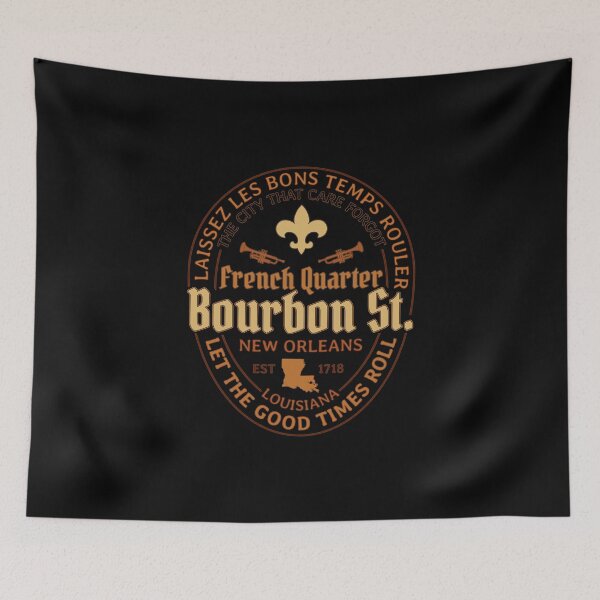 Item preview, French Quarter Bourbon Street New Orleans Laissez Les Bons Temps Rouler Souvenir Gift designed and sold by miworldapparel.