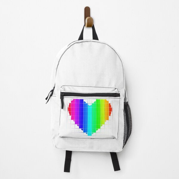 Item preview, Rainbow Mosaic Heart - Colorful Abstract Symbol (White Background) designed and sold by Dator-Abstracts.