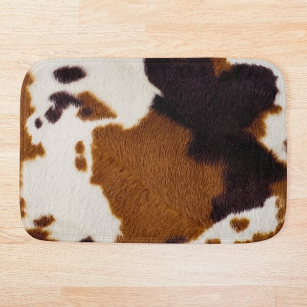 Spotted Cowhide Bath Mat