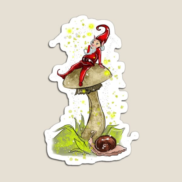 Klooonk Finebus The Handmade Gnome and Mushroom™ Magnet