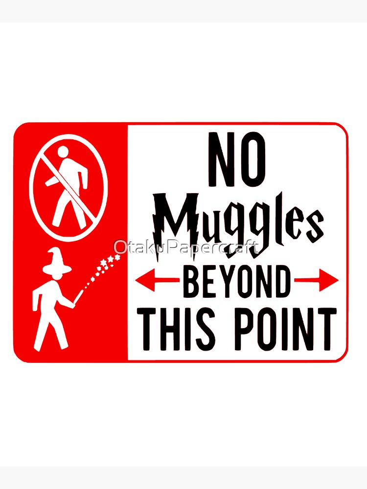 "No muggles beyond this point" Tote Bag by OtakuPapercraft Redbubble