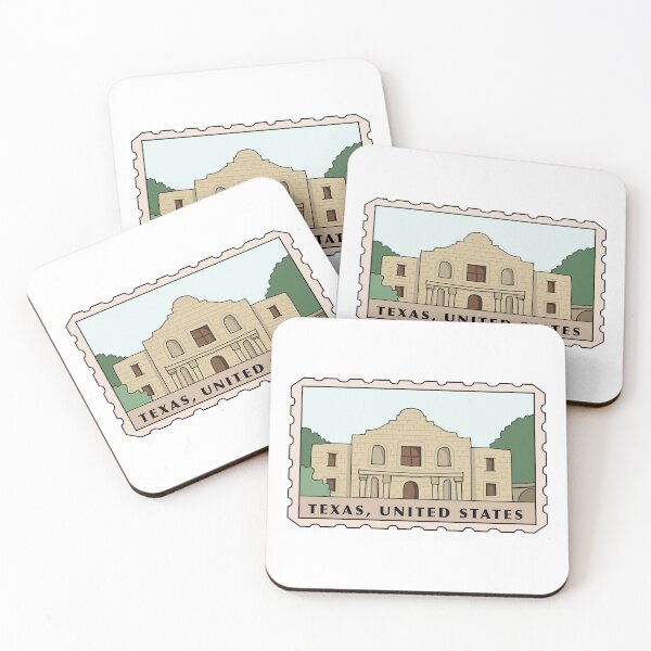 Item preview, The Alamo - Texas Post Stamp designed and sold by bassoongirl123.