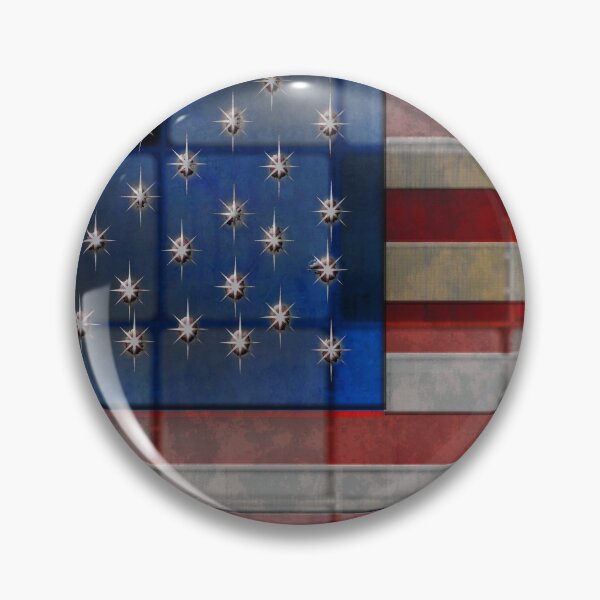 Item preview, American Flag Vintage Quilt designed and sold by bloomingvine.