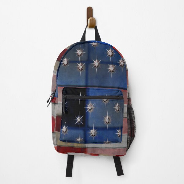 Item preview, American Flag Vintage Quilt designed and sold by bloomingvine.