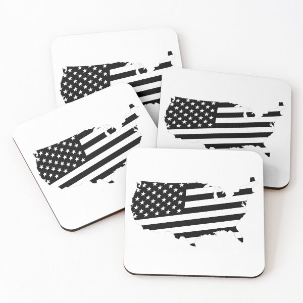 Item preview, Black USA Map Flag designed and sold by mattpanta.