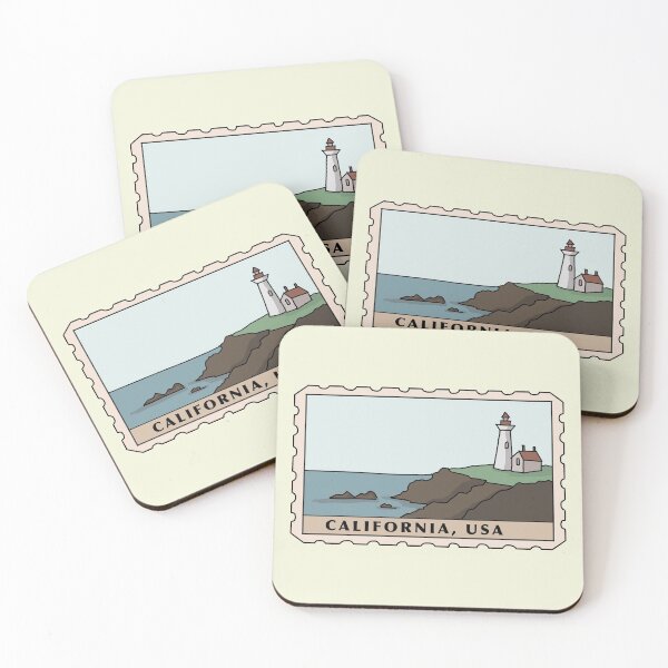 Aperçu de l'œuvre Phare - California Post Stamp créée et vendue par bassoongirl123.