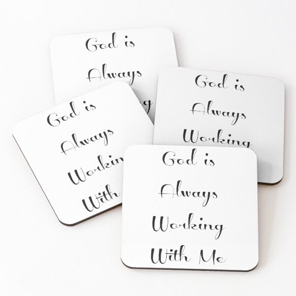 Item preview, "God is Always Working With Me" Phrase designed and sold by kristimb.