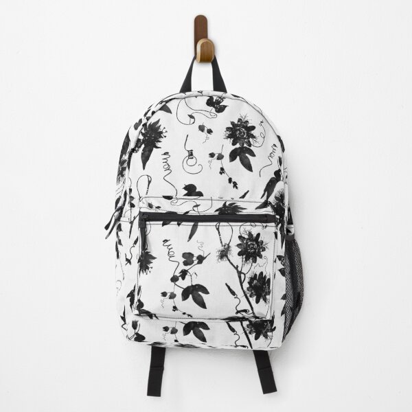 Item preview, Elegant Black White Passion Flowers Floral Pattern designed and sold by tanjica.