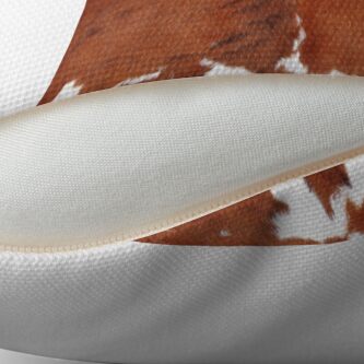 Alternate view of Patch of Cowhide Throw Pillow