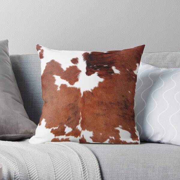 Patch de peau de vache Coussin