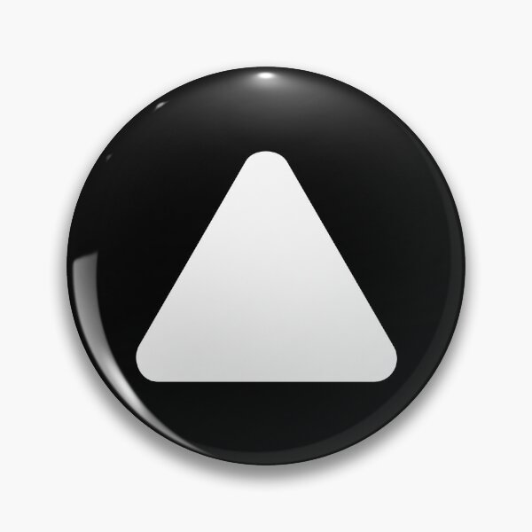 Item preview, Simple Plain White Round Triangle Shape Cutout designed and sold by Dator-Abstracts.