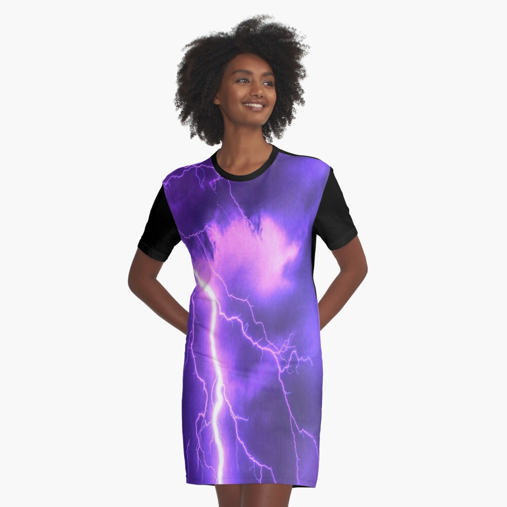 Purple Lightning Tie Dye Shirt