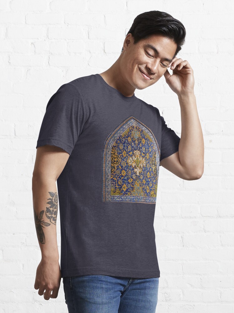 Persian Flower Design Floral Pattern Flowers' Men's T-Shirt