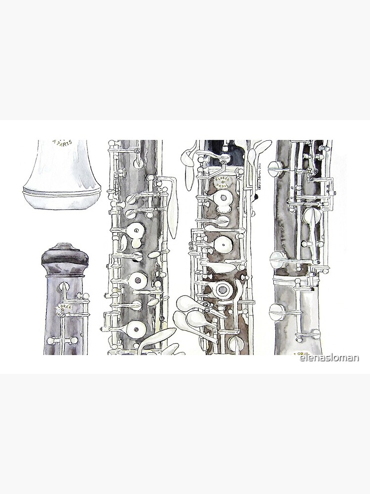 "The Oboe" Mask for Sale by elenasloman Redbubble