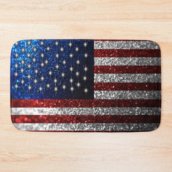 Item preview, American Flag in Glitter Graphic designed and sold by bloomingvine.