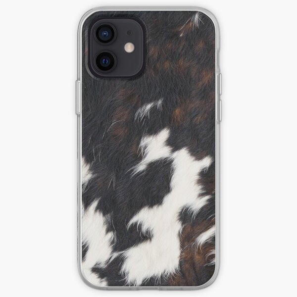 Manchas de piel de vaca Funda blanda para iPhone