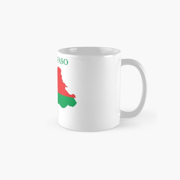 Burkina Faso Map Flag Classic Mug