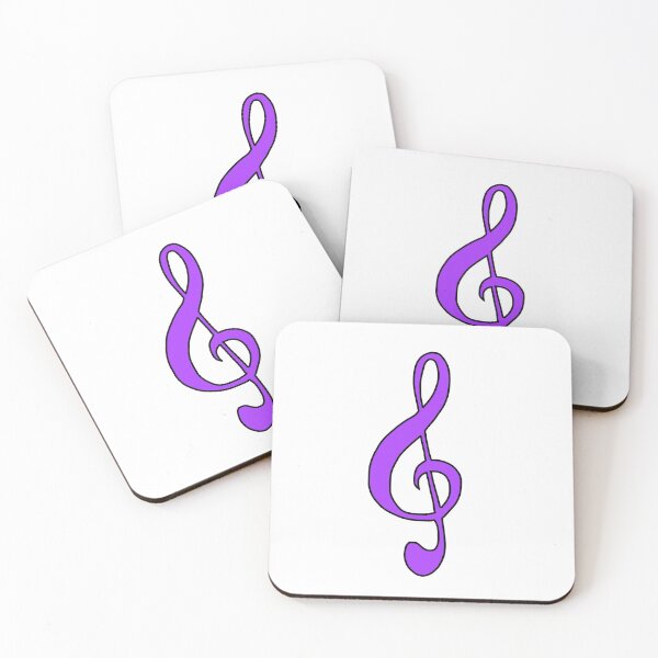 Item preview, Purple Treble Clef designed and sold by bassoongirl123.