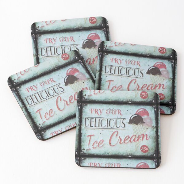 Item preview, Ice cream cone vintage retro sign designed and sold by TheSimpleMan.