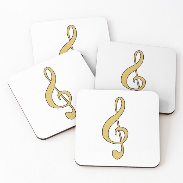 Item preview, Yellow Treble Clef designed and sold by bassoongirl123.