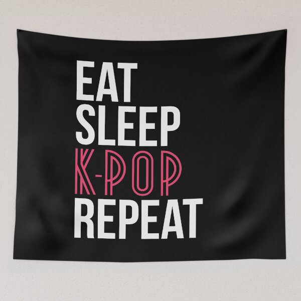 Item preview, Eat. Sleep. K-Pop. Repeat. T-Shirt Cute Korean Pop Music designed and sold by 14thFloor.