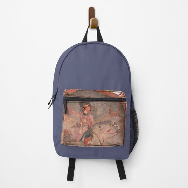Item preview, Persian Miniature Fresco Medieval Warrior knight on Horseback designed and sold by worldways.