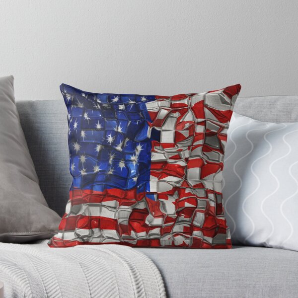 Item preview, American Flag in Blocks designed and sold by bloomingvine.