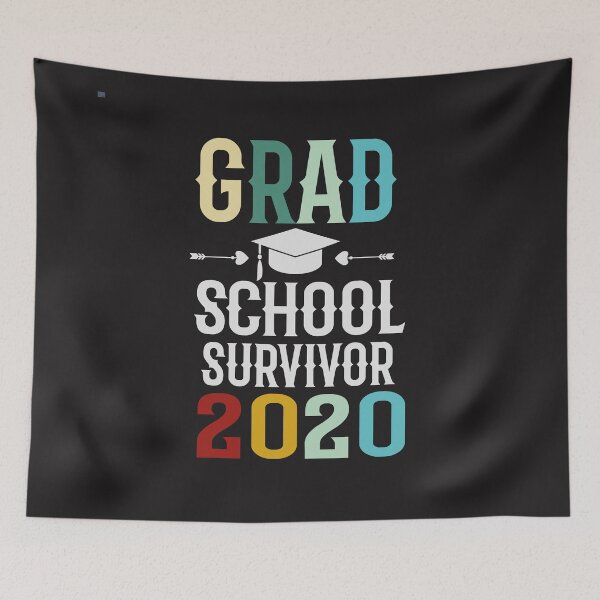 Item preview, Grad School Survivor 2020 Graduation Gift designed and sold by goodprints shop.