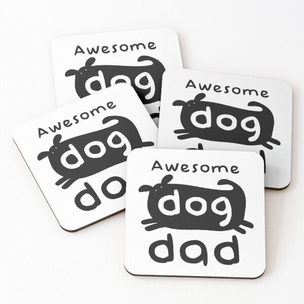 Item preview, Awesome Dog Dad - Dark Print designed and sold by semisoberme.