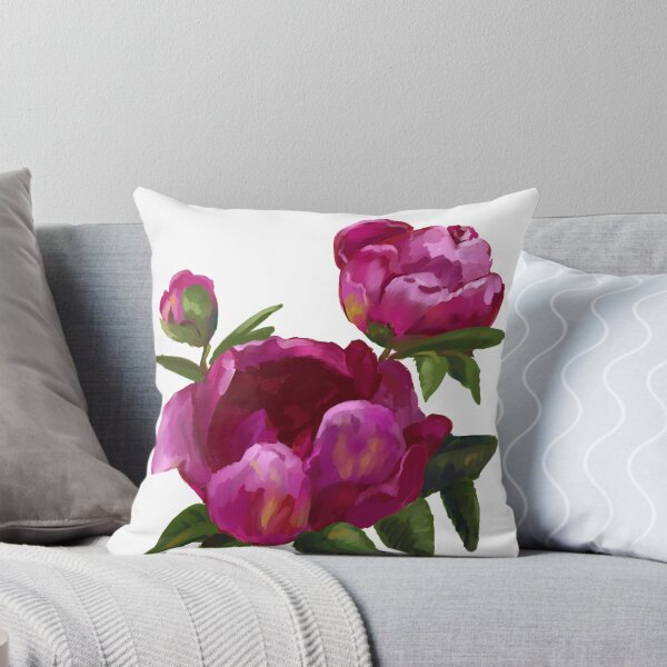 Item preview, Violet Peonies Painting  designed and sold by anatovas.