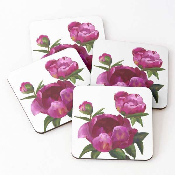 Item preview, Violet Peonies Painting  designed and sold by anatovas.