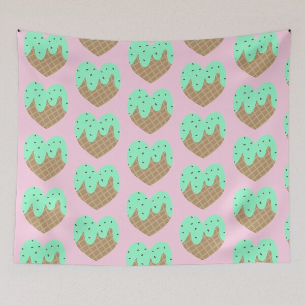 Item preview, Cute Mint Chocolate Chip Ice Cream designed and sold by MollyTamolly.