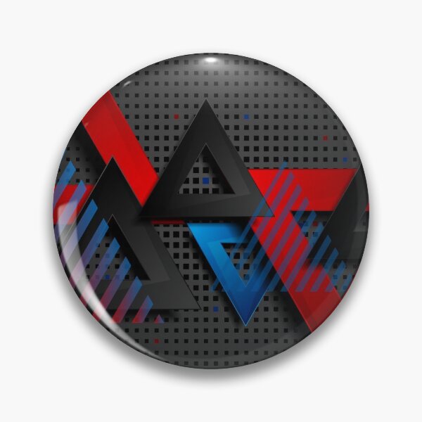 Item preview, Black Blue Red Triangles Design designed and sold by yemliha toker.