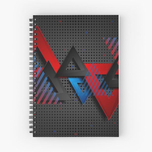 Item preview, Black Blue Red Triangles Design designed and sold by yemliha toker.