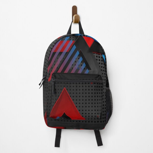 Item preview, Black Blue Red Triangles Design designed and sold by yemliha toker.