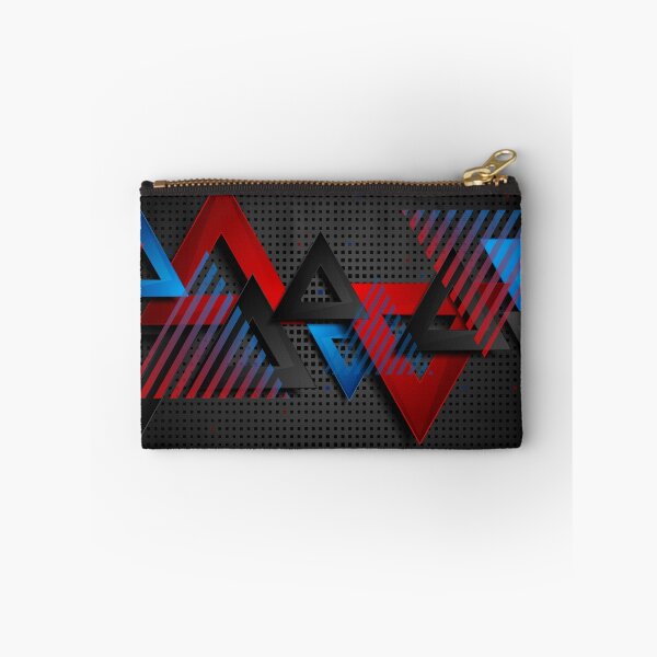 Item preview, Black Blue Red Triangles Design designed and sold by yemliha toker.