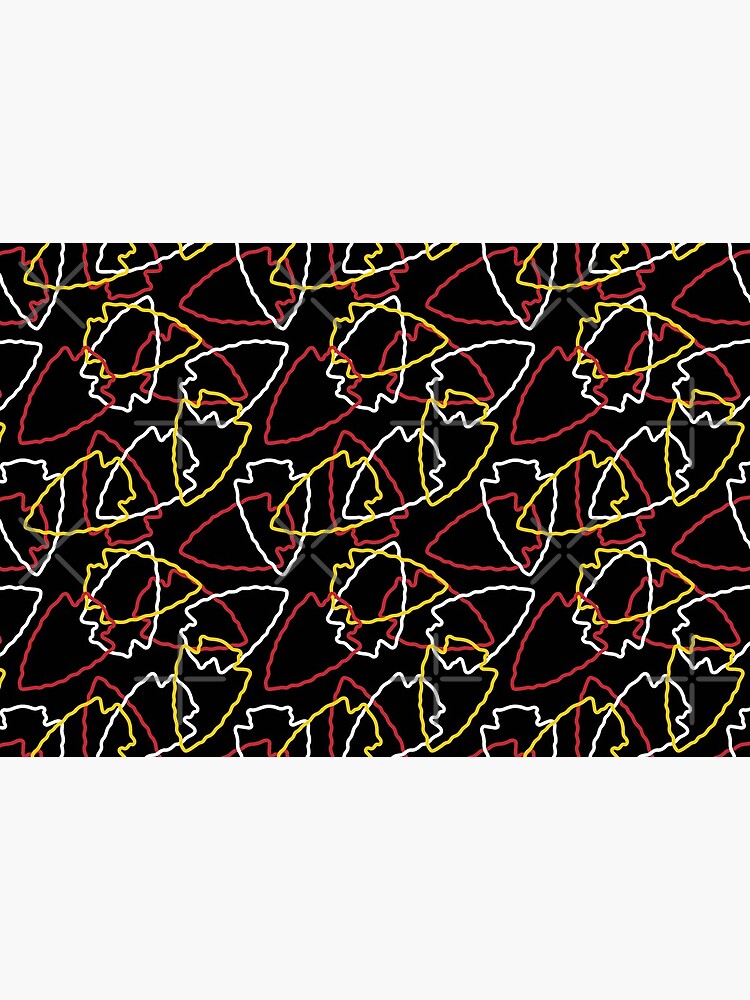 Chiefs Arrowhead Pattern on Black by brittlouise