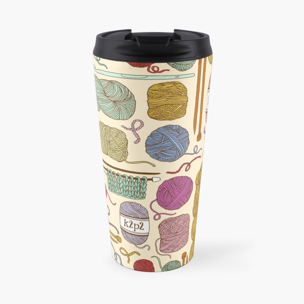 KNIT or CROCHET? Travel Coffee Mug