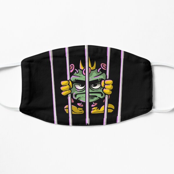 Stop Covid-19 Coronavirus Flat Mask